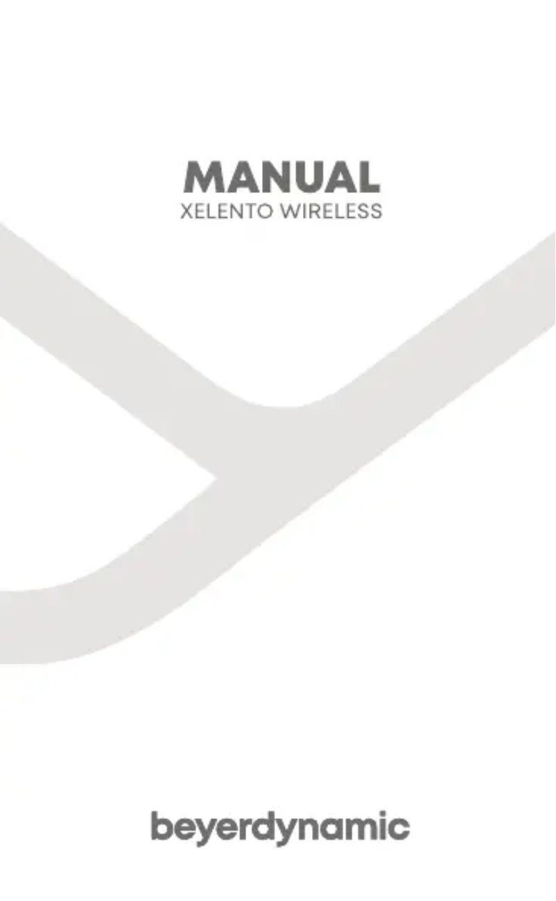 Page 1 de la notice Manuel utilisateur Beyerdynamic Xelento Wireless