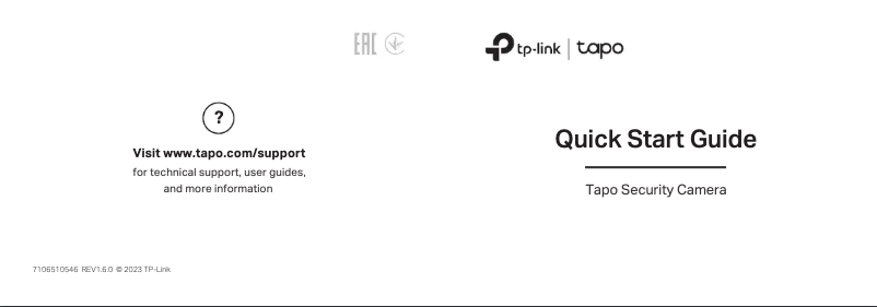 Page n°1 - Manuel utilisateur TP-Link Tapo C120