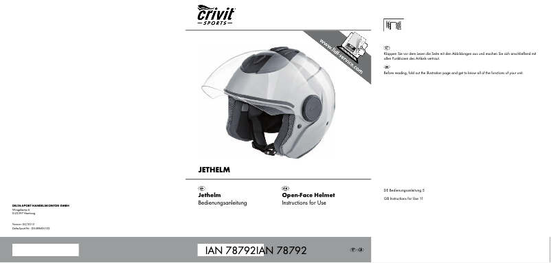 Page n°1 - Manuel utilisateur Crivit DS-URBAN102