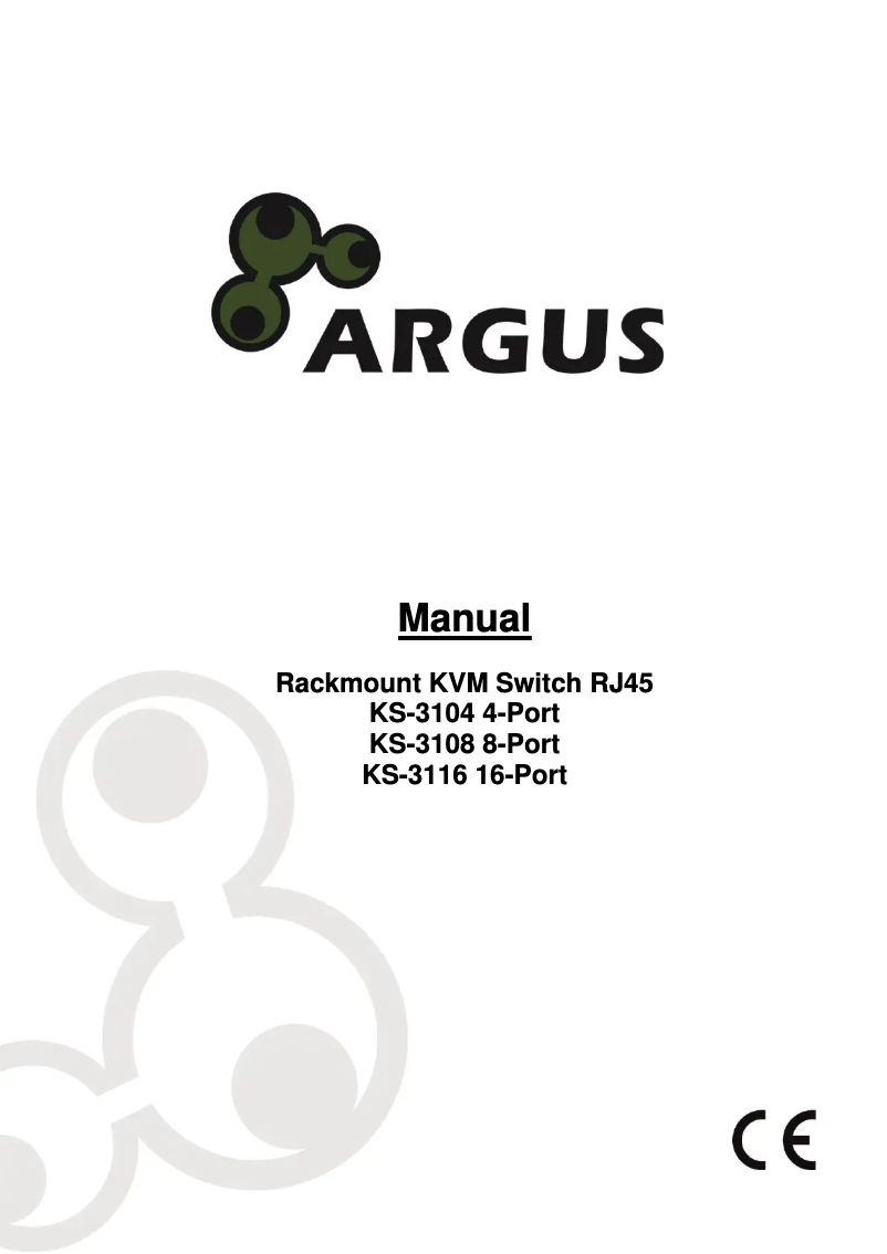 Page n°1 - Manuel utilisateur Inter-Tech Argus KS-3104