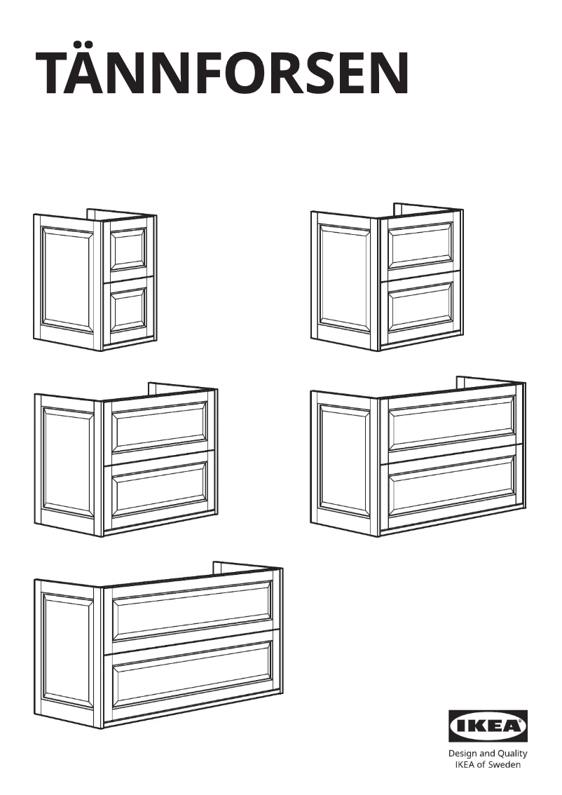 Imagen de la primera página del manual del dispositivo TÄNNFORSEN 005.351.20