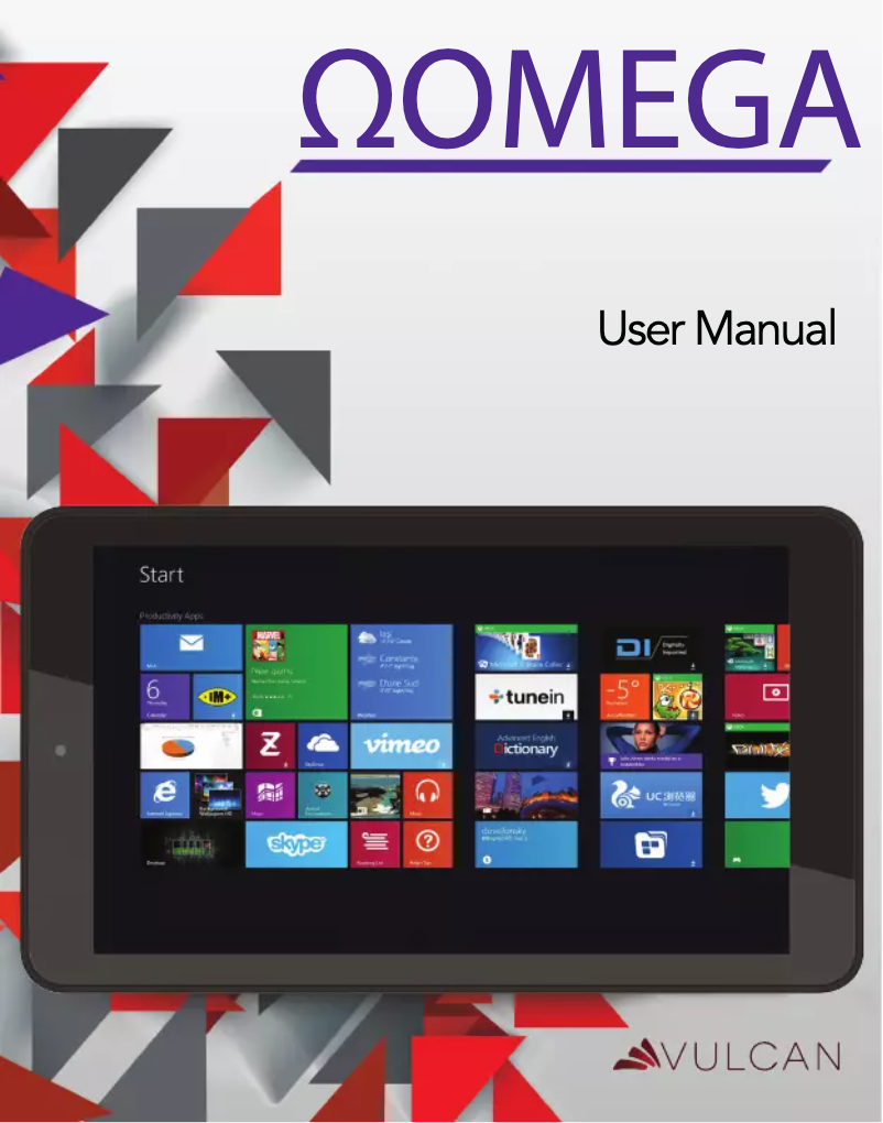 Page 1 de la notice Manuel utilisateur Vulcan Omega