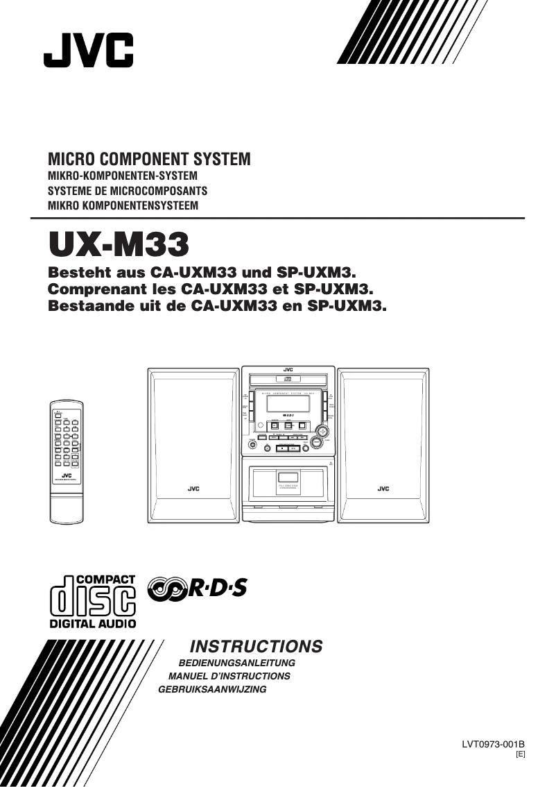 Page n°1 - Manuel utilisateur JVC UX-M33R