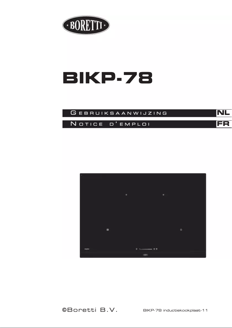 Page n°1 - Manuel utilisateur Boretti BIKP-78