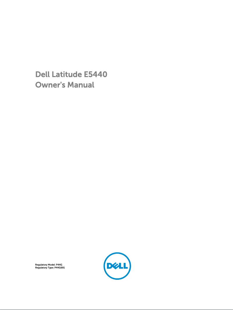 Page 1 de la notice Manuel utilisateur Dell Latitude E5450