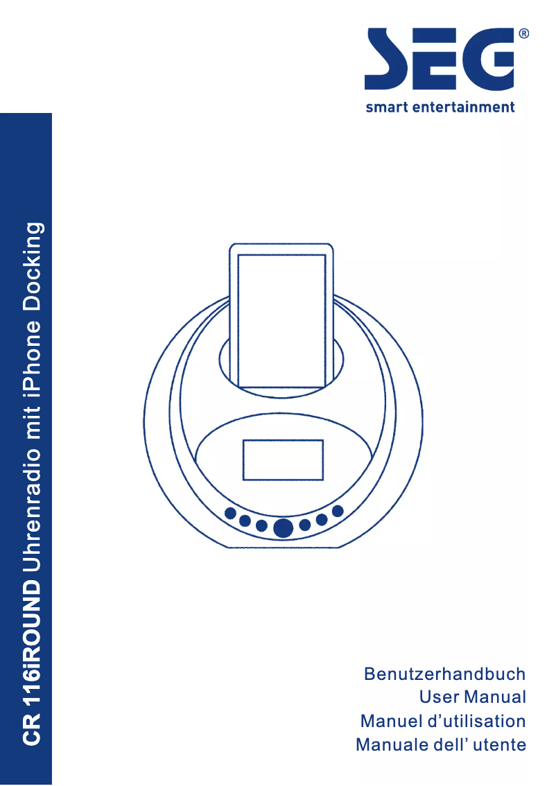 Page n°1 - Manuel utilisateur SEG CR 116iROUND