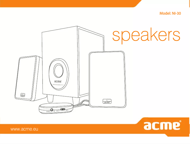 Page n°1 - Manuel utilisateur Acme United NI-30