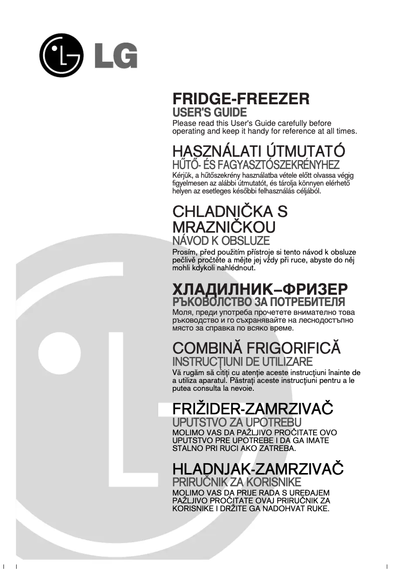 Page 1 de la notice Manuel utilisateur LG GR-F429BVQA