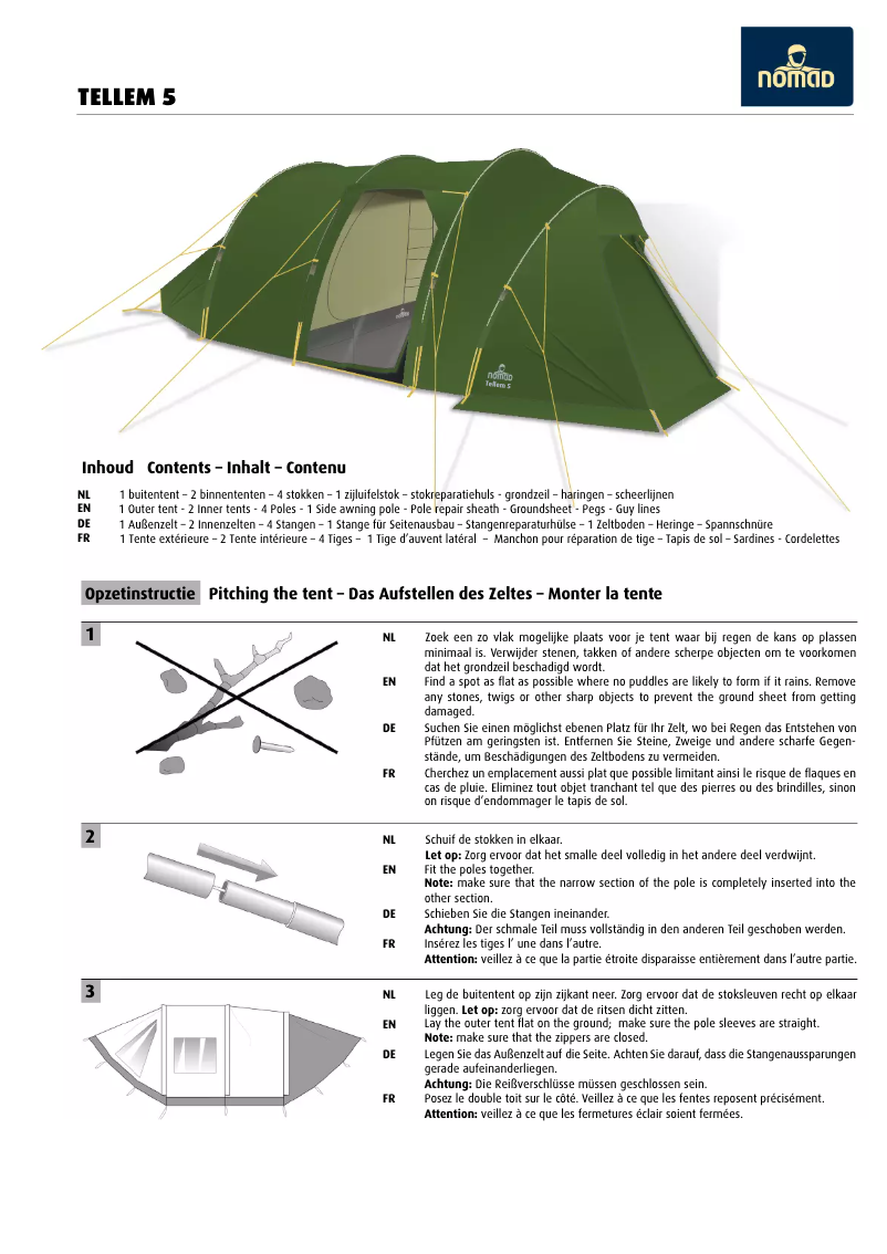 Image de la première page du manuel de l'appareil Tellem 5