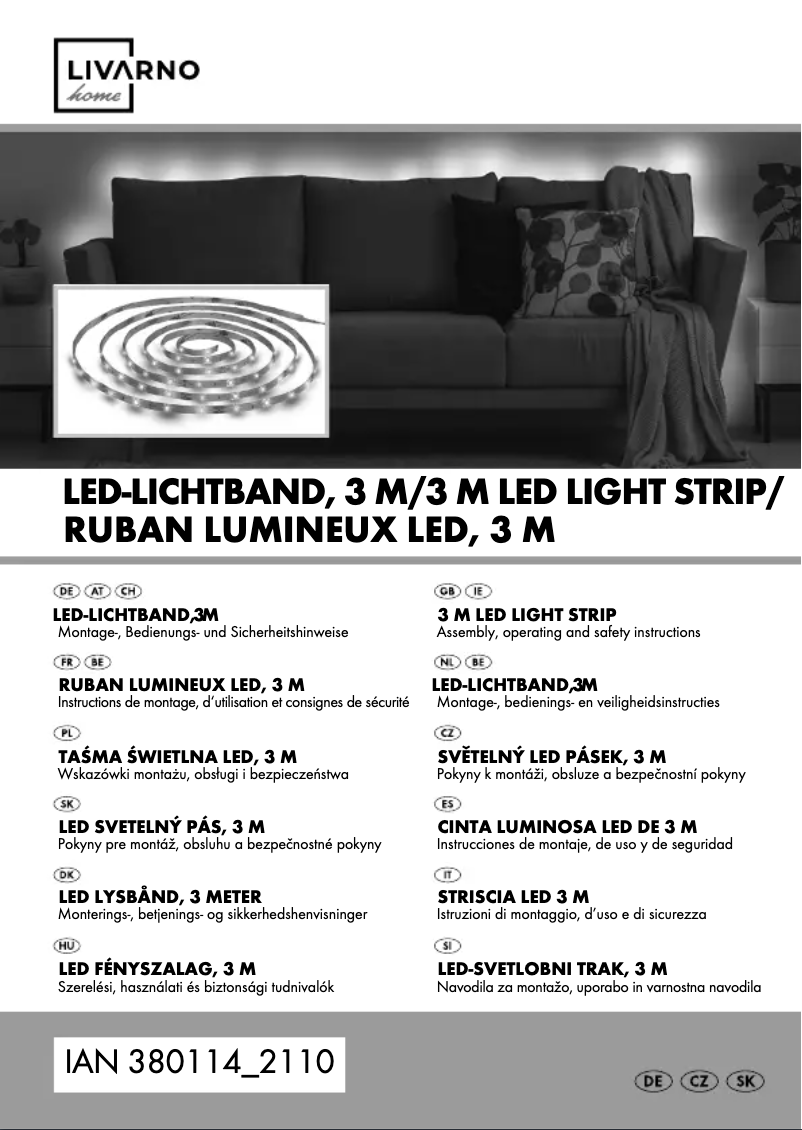 Page n°1 - Manuel utilisateur Livarno Lux IAN 380114