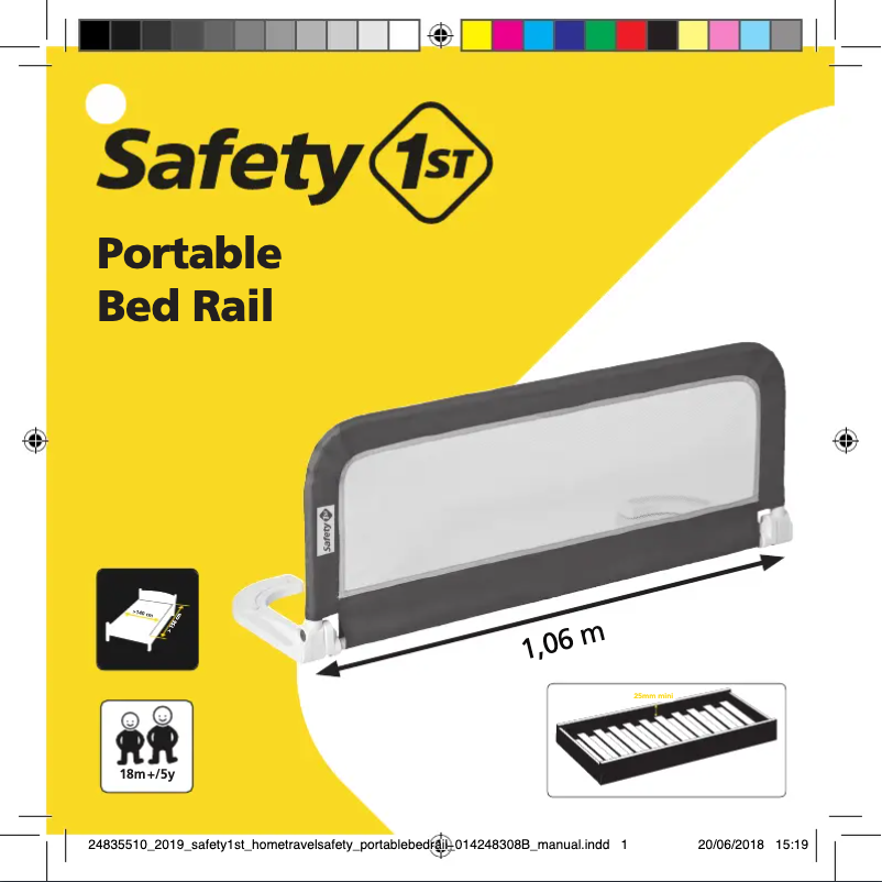 Page 1 de la notice Manuel utilisateur Safety 1st Portable Bed Rail