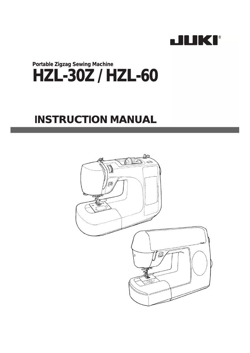 Image de la première page du manuel de l'appareil HZL-60