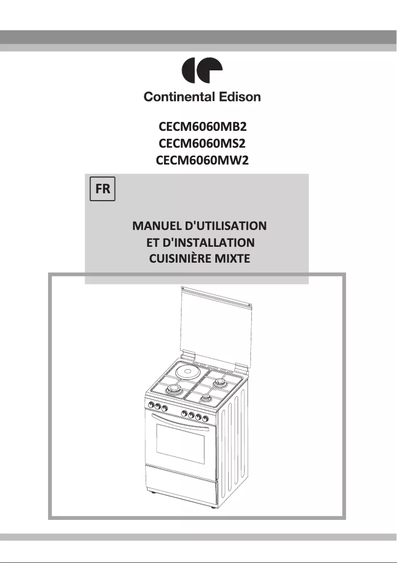 Image de la première page du manuel de l'appareil CECM6060MW2
