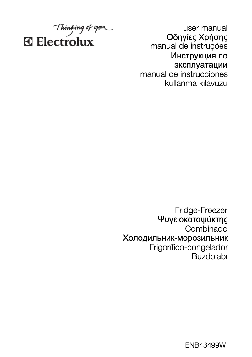 Page 1 de la notice Manuel utilisateur Electrolux ENB 43499 W