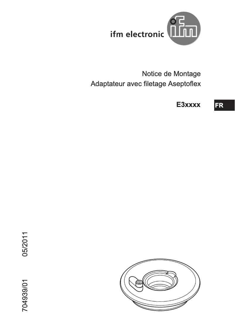 Page 1 de la notice Manuel utilisateur IFM E33123