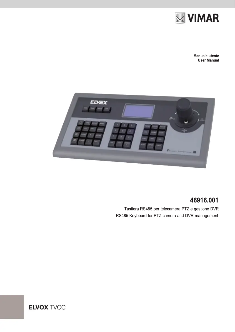 Image de la première page du manuel de l'appareil ELVOX 46916.001