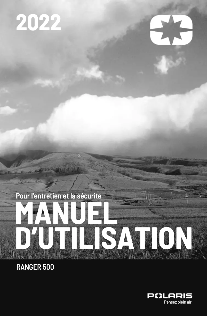 Page n°1 - Manuel utilisateur Polaris RANGER 500 (2022)