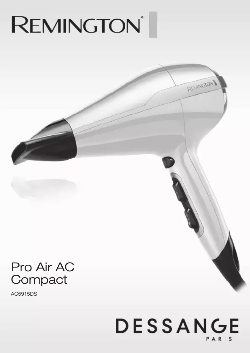 Page n°1 - Manuel utilisateur Remington AC5915DS