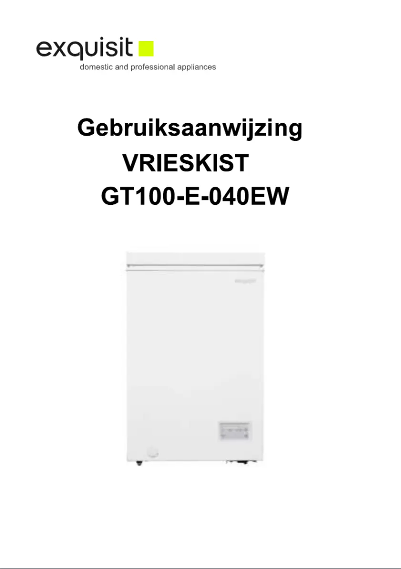 Image de la première page du manuel de l'appareil GT100-E-040EW