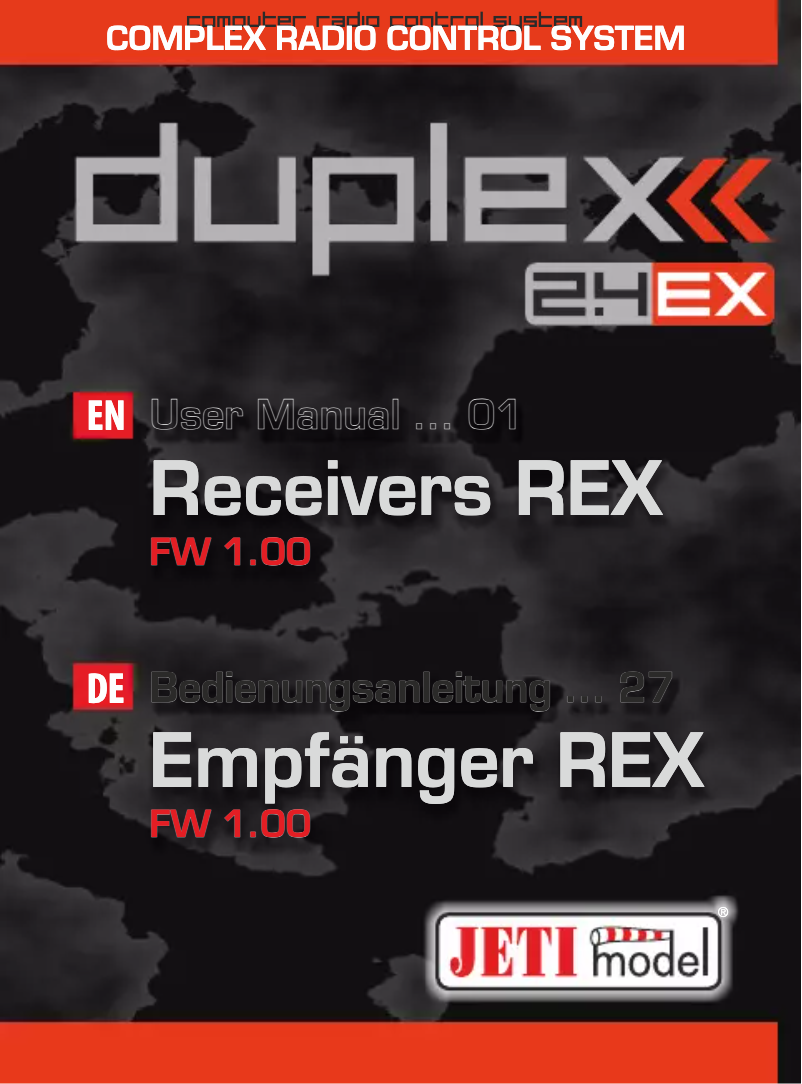 Image de la première page du manuel de l'appareil JDEX-RR7-A40