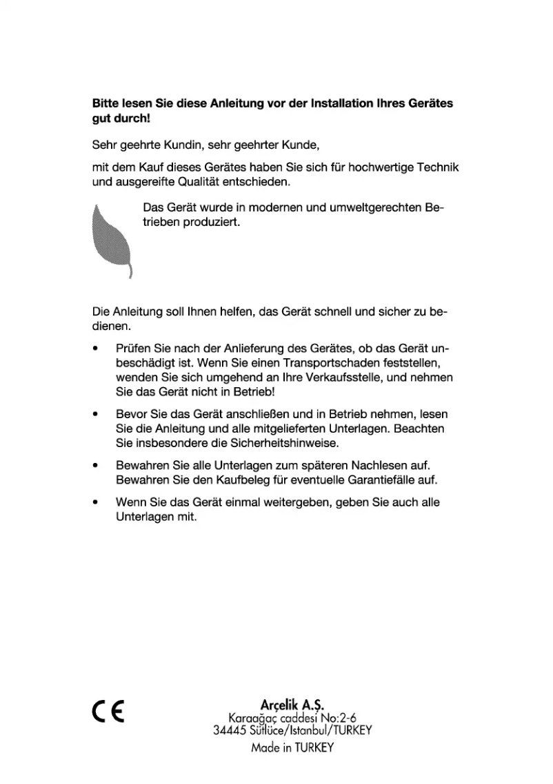 Image de la première page du manuel de l'appareil BEO 9596 X