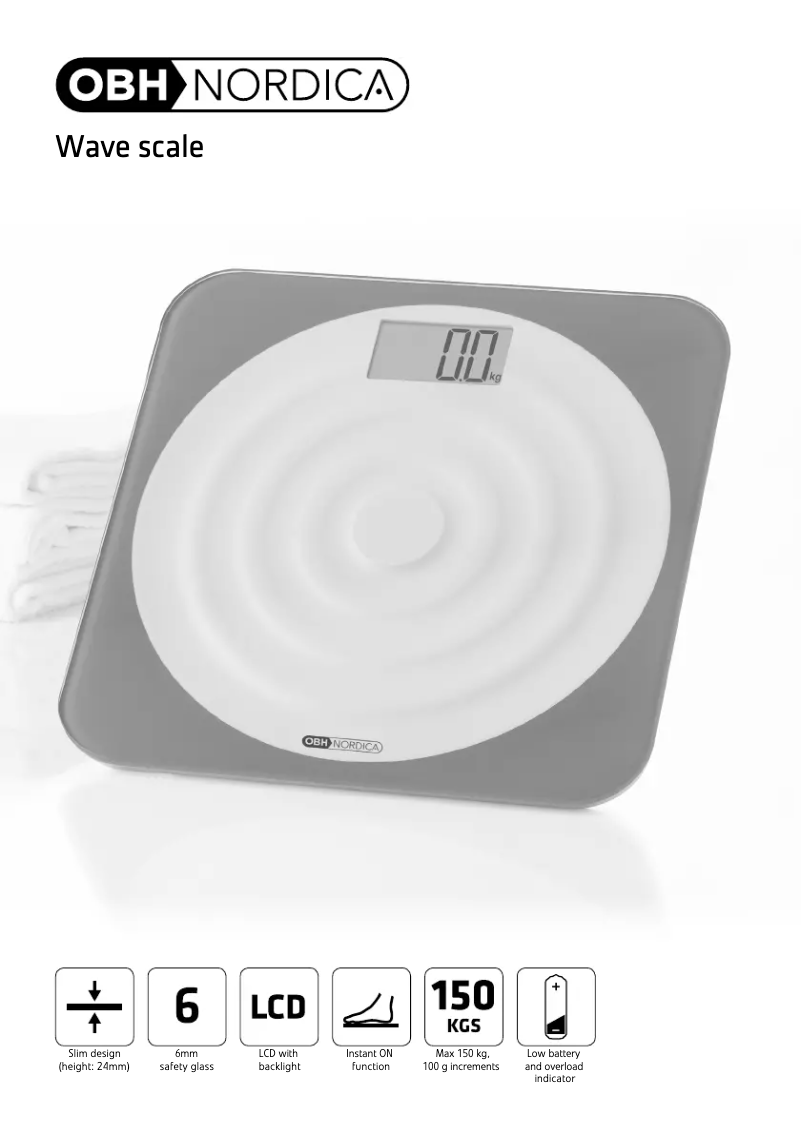 Página 1 del manual Manual de usuario OBH Nordica Personal