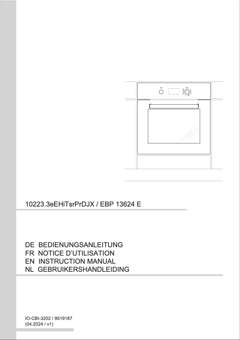 Image de la première page du manuel de l'appareil EBP 13624 E