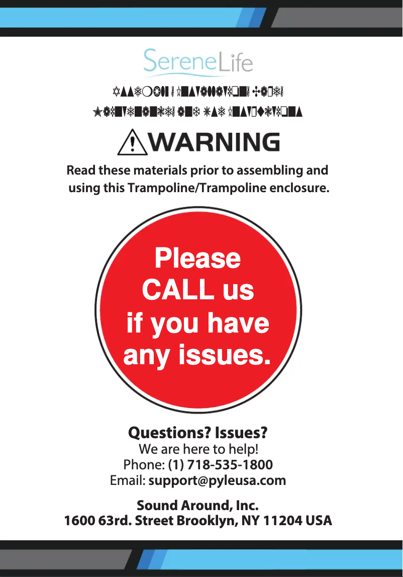 Page 1 de la notice Manuel utilisateur SereneLife SLTRA8BL.5