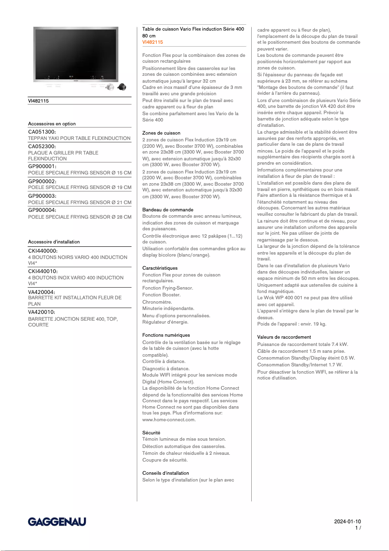 Image de la première page du manuel de l'appareil VI482115