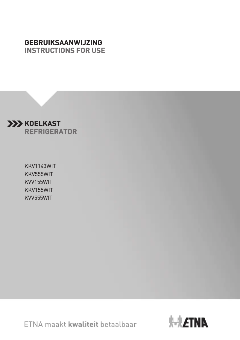 Page 1 de la notice Mode d'emploi Etna KKV155WIT