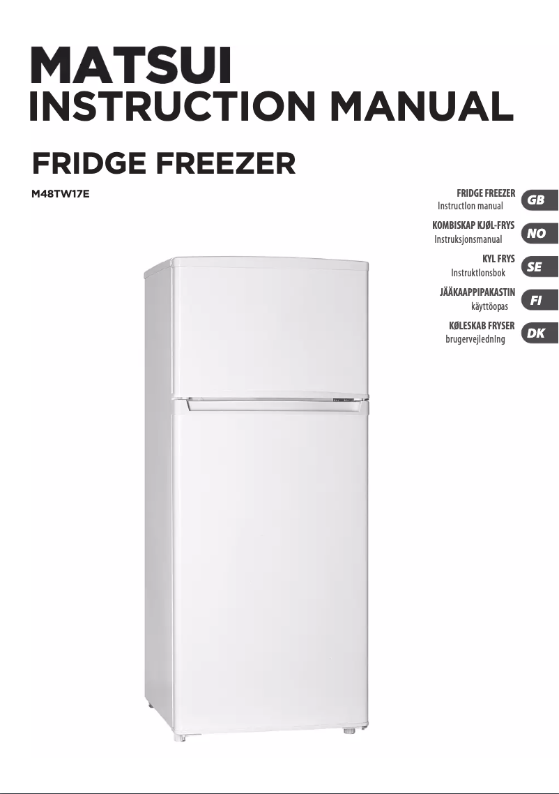 Image de la première page du manuel de l'appareil M48TW17E