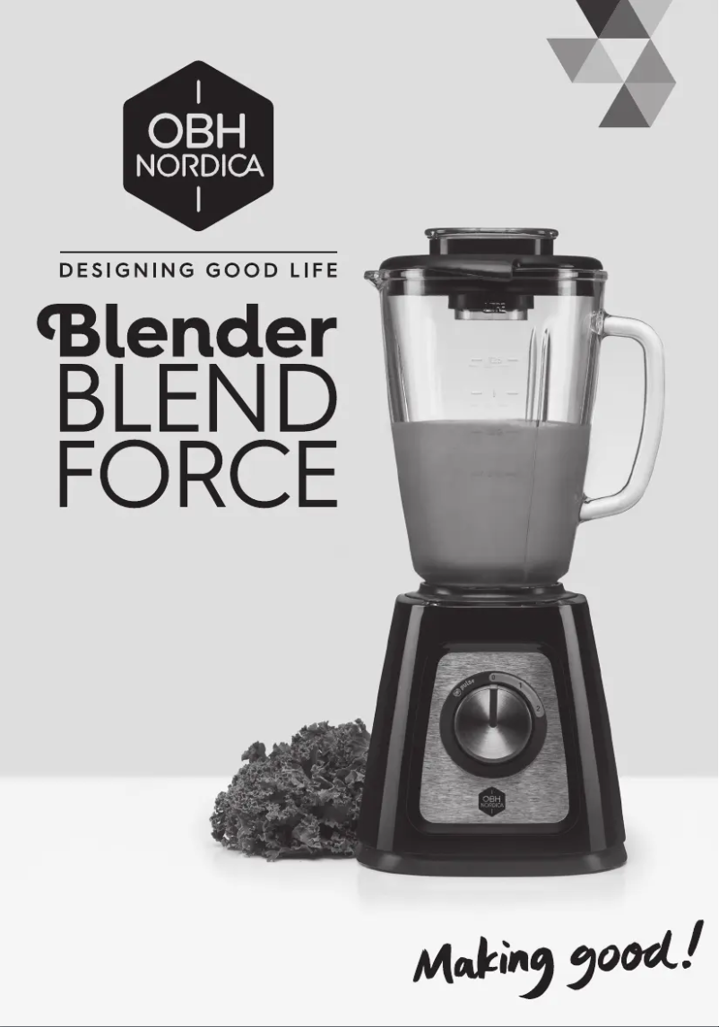 Página 1 del manual Manual de usuario OBH Nordica Blendforce LH42Q8S0