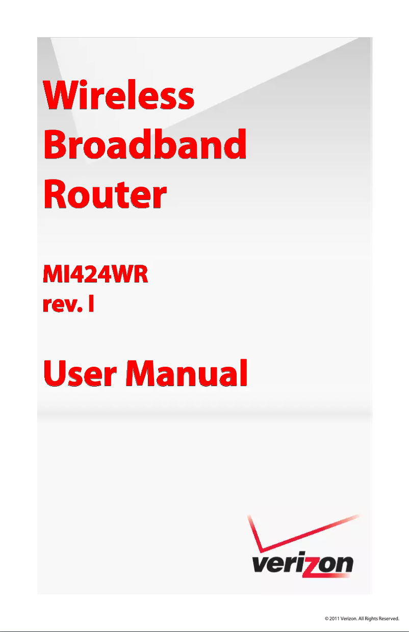 Page 1 de la notice Manuel utilisateur Verizon MI424WR