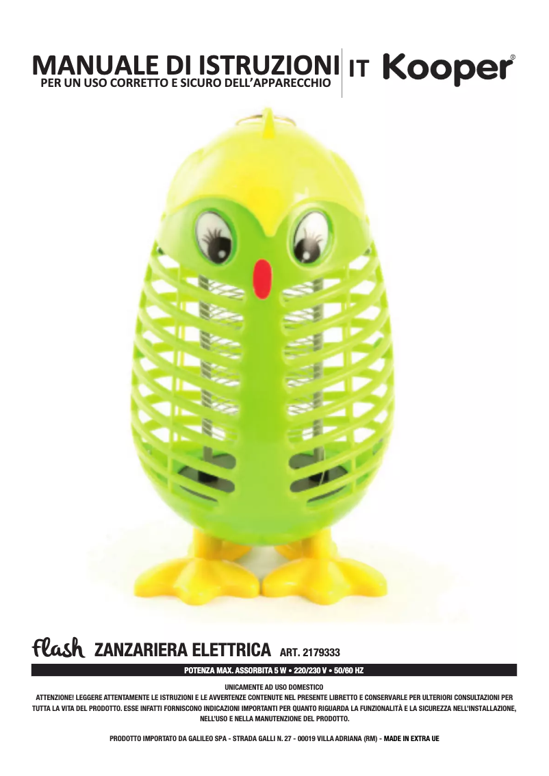 Page 1 de la notice Manuel utilisateur Kooper 2179333
