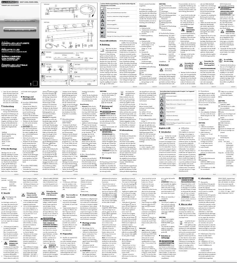 Page 1 de la notice Manuel utilisateur Livarno Lux IAN 56530