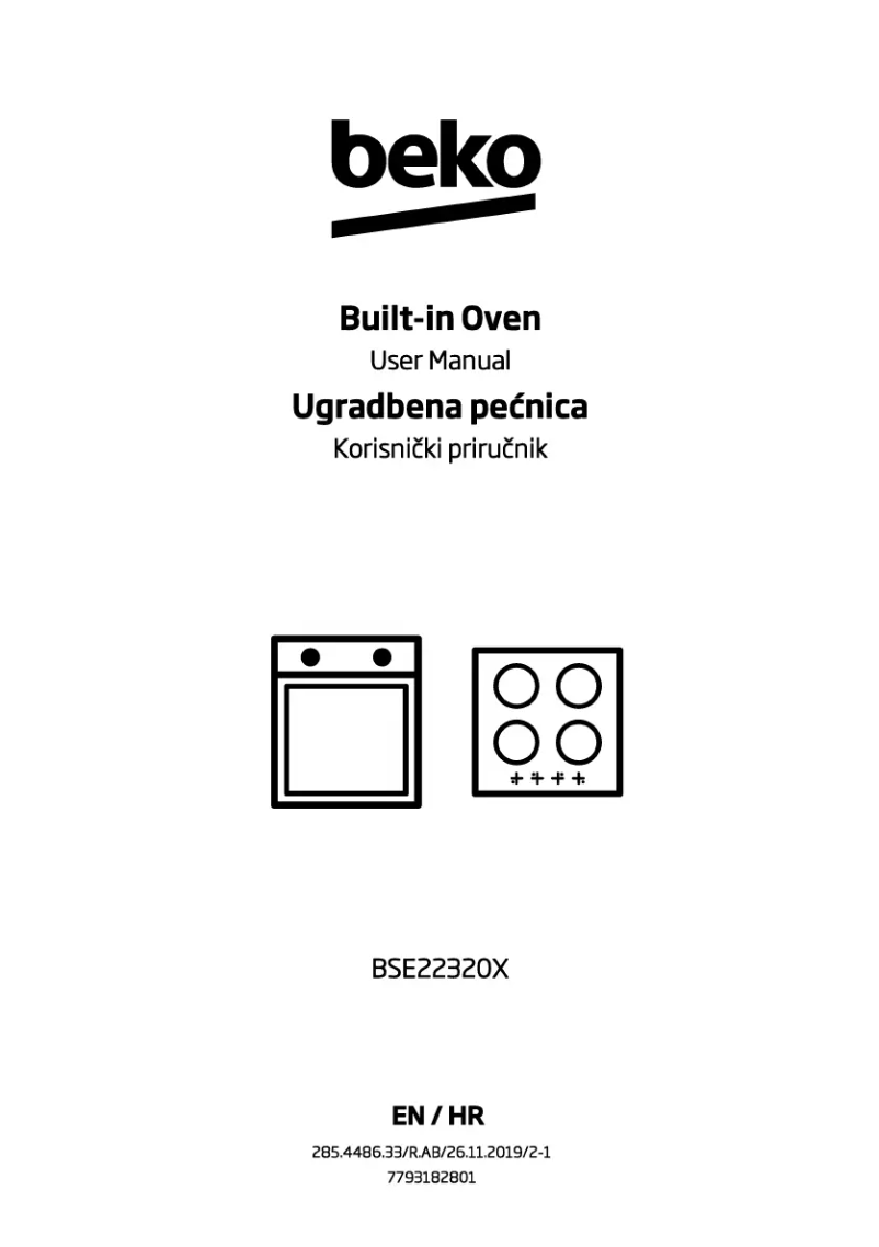 Page 1 de la notice Manuel utilisateur Beko BSE22320X