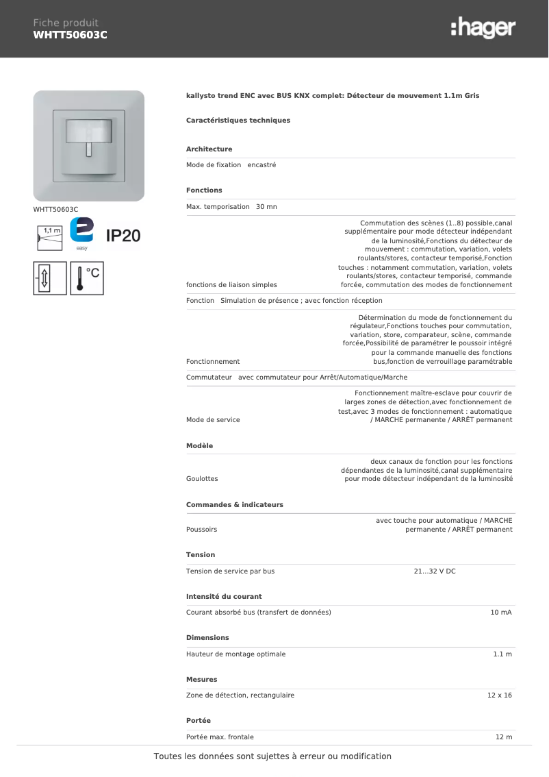 Image de la première page du manuel de l'appareil WHTT50603C