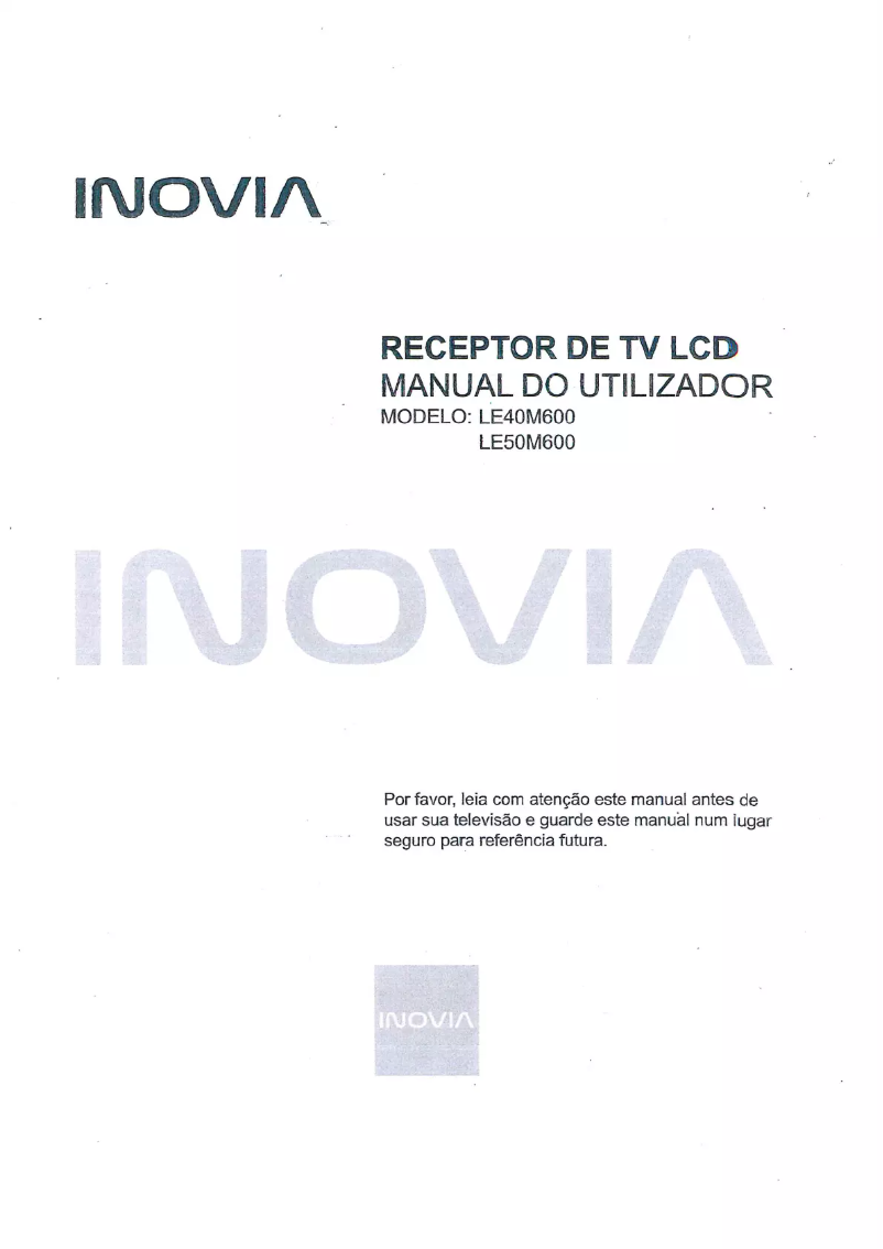 Page 1 de la notice Manuel utilisateur Inovia LE50M600