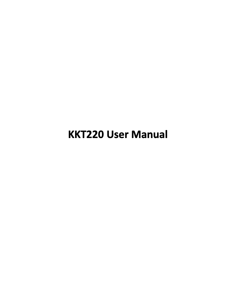 Page n°1 - Manuel utilisateur Lava KKT 220