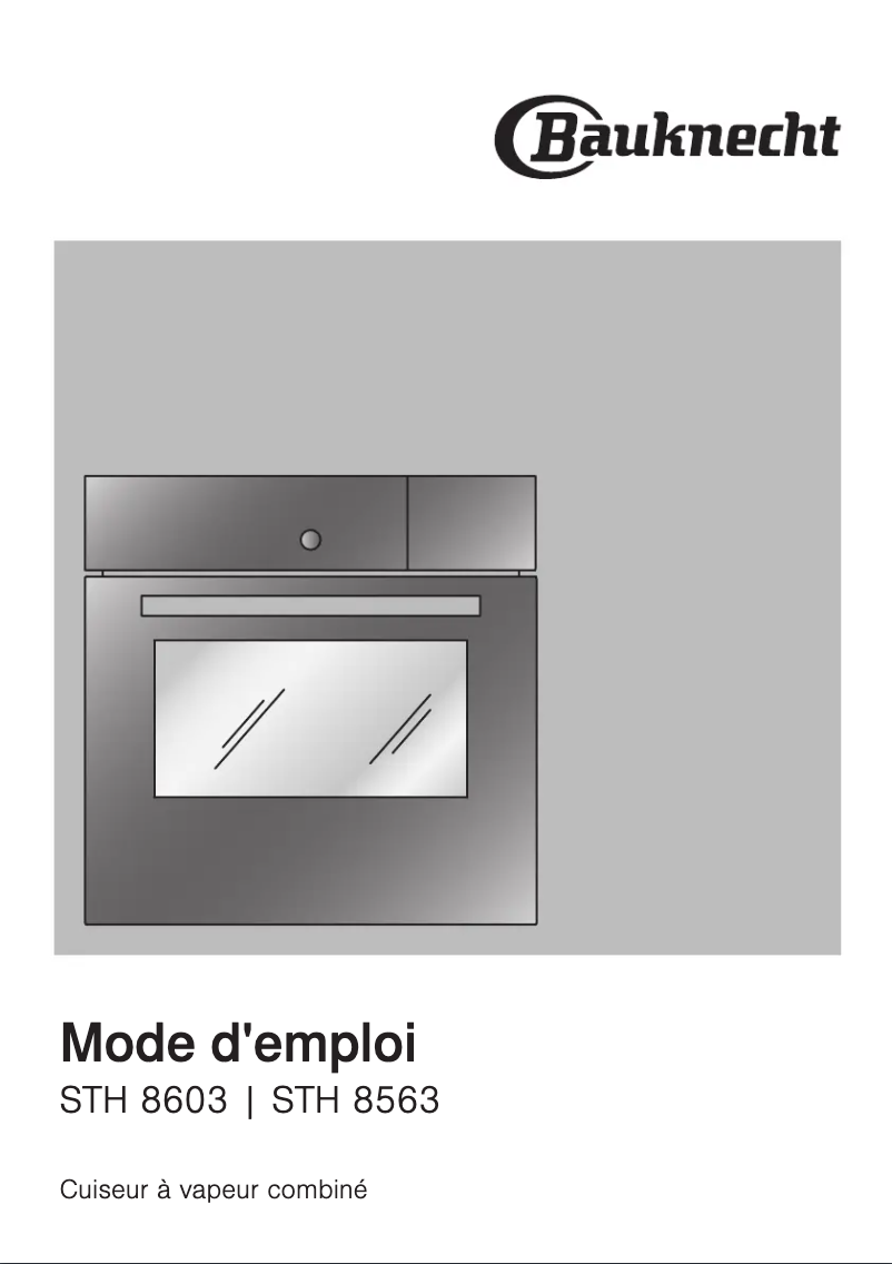 Image de la première page du manuel de l'appareil STH 8563