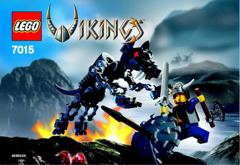 Page 1 de la notice Consignes visuelles Lego Vikings 7015