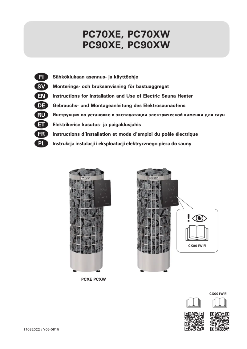 Image de la première page du manuel de l'appareil Cilindro PC90XE HPC9004MXE
