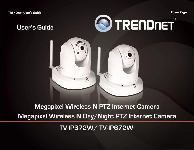 Page n°1 - Manuel utilisateur TRENDnet TV-IP672WI
