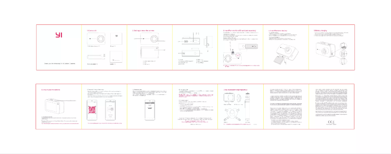 Page 1 de la notice Manuel utilisateur YI 4K Action Camera