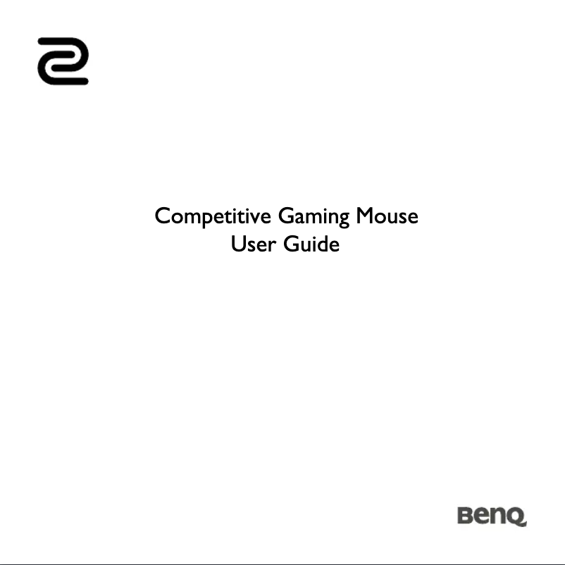 Page 1 de la notice Manuel utilisateur BenQ Zowie FK2