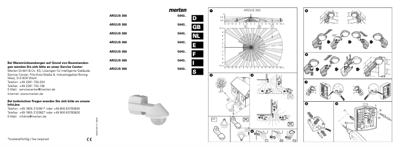 Page 1 de la notice Manuel utilisateur Merten Argus 300