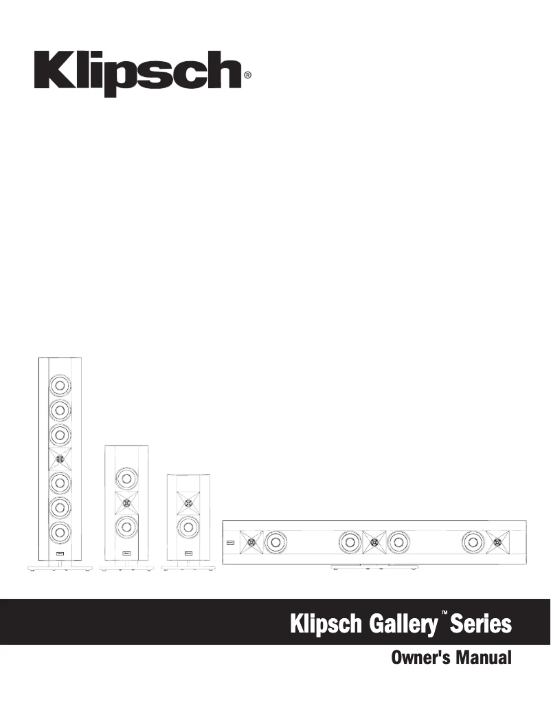 Page 1 de la notice Manuel utilisateur Klipsch G-28