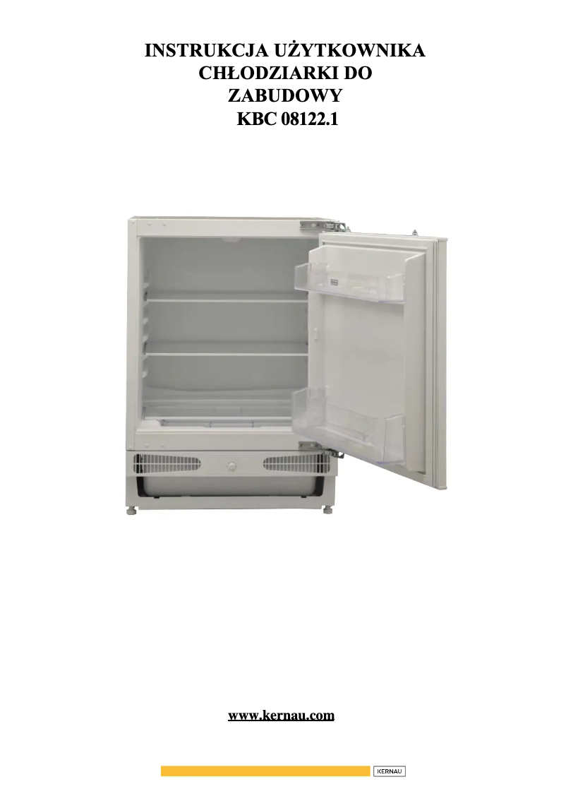 Page 1 de la notice Manuel utilisateur Kernau KBC 08122.1