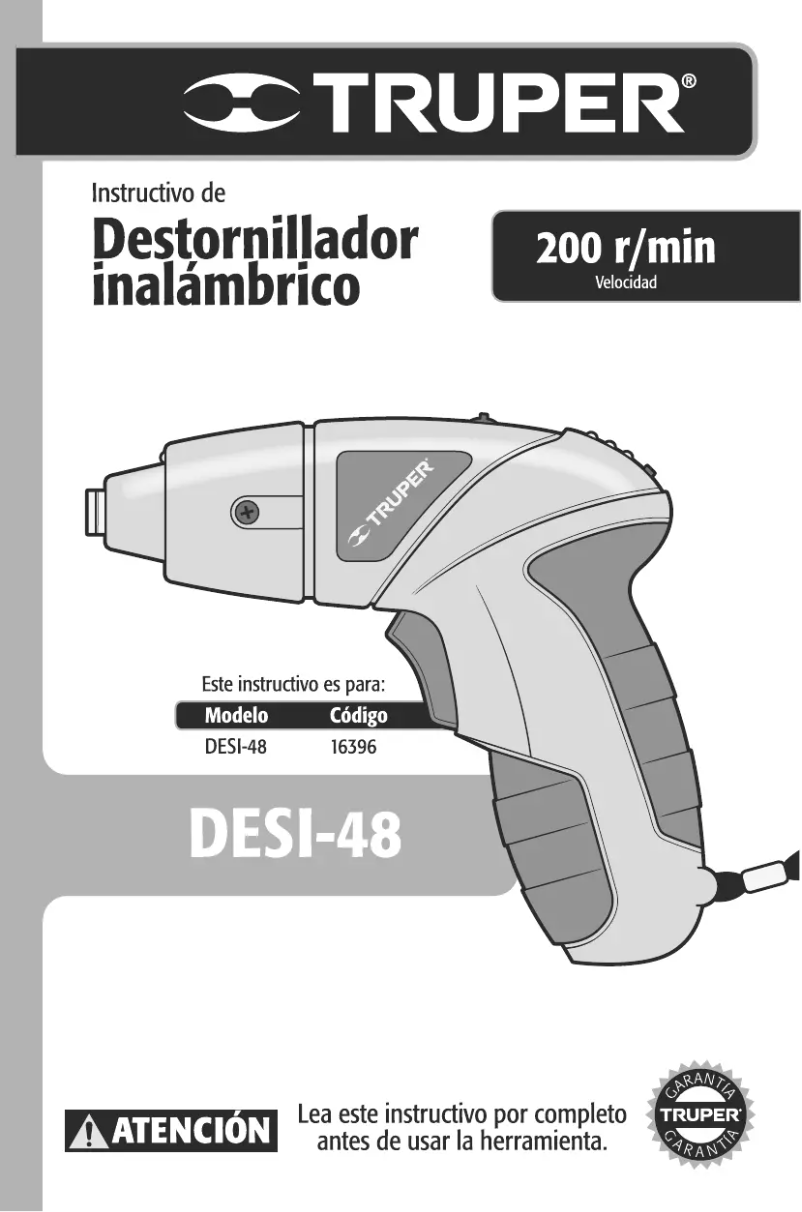 Image de la première page du manuel de l'appareil DESI-48