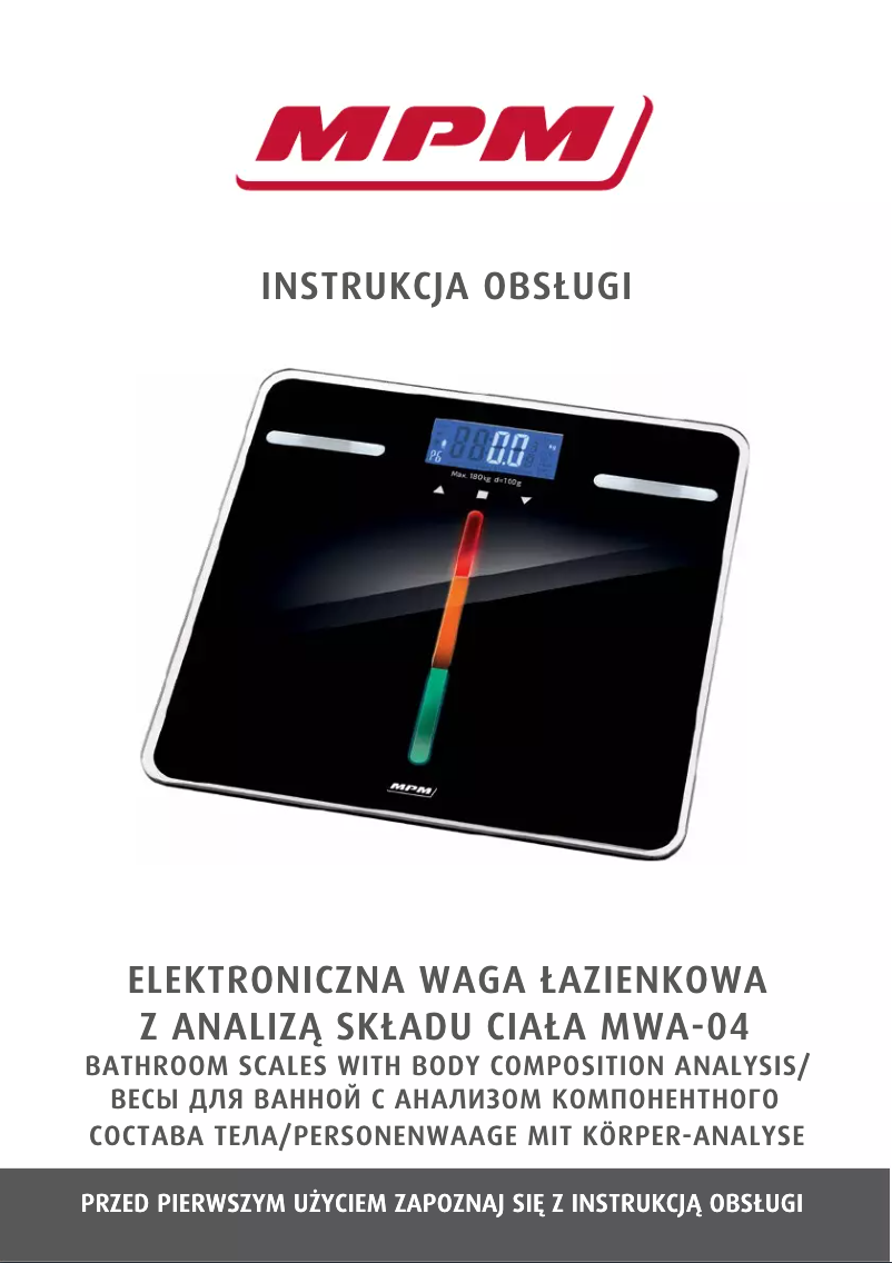 Image de la première page du manuel de l'appareil MWA-04